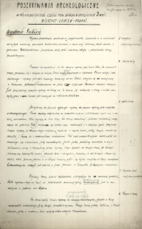 Poszukiwania archeologiczne w N-W części powiatu Mińsk ... 1912 rok