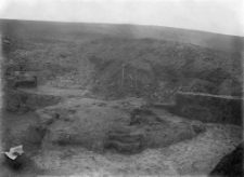 Gr&oacute;dek : osada wczesnohistoryczna "nad Rudnikiem" w Gr&oacute;dku : wnętrzne ziemianki