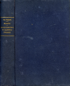 Miasta i mieszczaństwo w dawnej Polsce