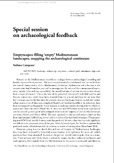 Emptyscapes: filling &ldquo;empty&rdquo; Mediterranean landscapes, mapping the archaeological continuum