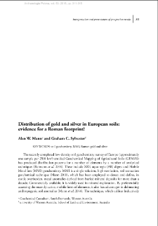 Distribution of gold and silver in European soils; evidence for a Roman footprint?