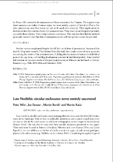 Late Neolithic circular enclosures: never entirely uncovered