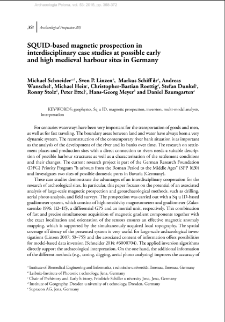 SQUID-based magnetic prospection in interdisciplinary case studies at possible early and high medieval harbour sites in Germany