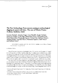 The New Archaeology. From remote sensing to archaeological digging in quasi-real time. The case of Monte Prama (Cabras, Sardinia, Italy)