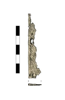 Knife, damaged, fragment