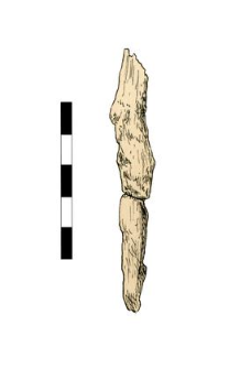 Artifact (nail?), corroded, damaged