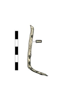 Nail, headless, bent