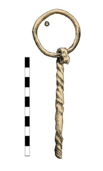 Key with a ring (?), fragment