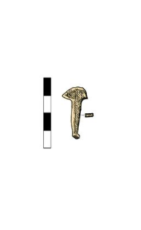 Nail with a triangle head