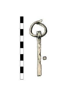 Artifact with a ring (key?), fragment