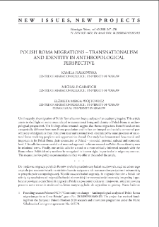 Polish Roma Migrations – Transnationalism and Identity in Anthropological Perspective