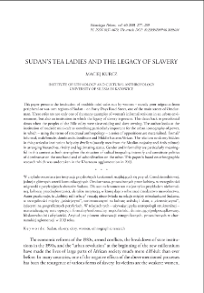 Sudan&rsquo;s Tea Ladies and the Legacy of Slavery