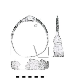Stirrup with two lumps, ornamented, incrusted
