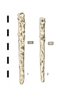 two nails, iron