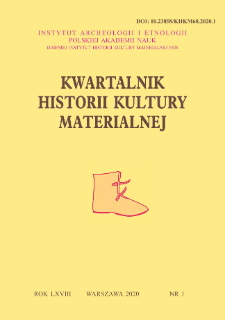 Kwartalnik Historii Kultury Materialnej R. 68 Nr 1