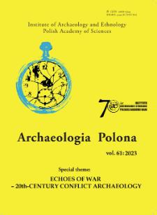 Archaeologia Polona Vol. 61 (2023)