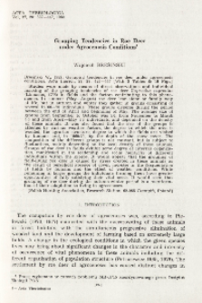 Grouping tendencies in roe deer under agrocenosis conditions