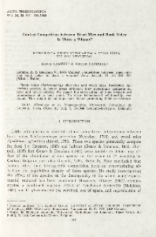 Contest competition between wood mice and bank voles: is there a winner?