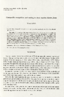 Conspecific recognition and mating in stone marten Martes foina