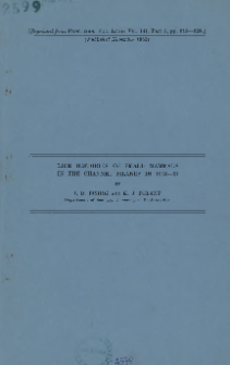 Life histories of small mammals in the Channel Islands in 1960-61