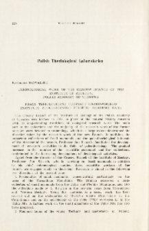 Theriological work of the Cracow Branch of the Institute of Zoology, Polish Academy of Sciences; Prace teriologiczne oddziału krakowskiego Instytutu Zoologicznego Polskiej Akademii Nauk