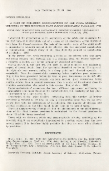 A case of one-sided sacralization of the final lumbar vertebra in the European hare (Lepus europaeus Pallas, 1778); Przypadek jednostronnej sakralizacji ostatniego kręgu lędźwiowego u zająca szaraka (Lepus europaeus Pallas, 1778)