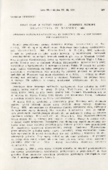 Nowy ssak w faunie Polski - Apodemus microps Kratochvil et Rosicky, 1952; Apodemus microps Kratochvil et Rosicky, 1952 - A new mammal for Polish fauna