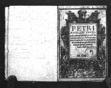 Paedologia, dialogos XXXVII continens, ultimo per authorem recognita et aucta. Per Fra Mymerum Sylesium scholijs marginalibus (quantum per chartulae angustiam licuit) illustrata. (Przytem:) Dialogi pueriles Christophori Hegendorphini XXI per authorem recogniti et aucti industria Fran. Mymeri Sylesy scholys marginalibus (quantum per chartulae spatium licuit) illustrati. Doctissimo viro Simoni Pehm gymnasiarcho in monte Divae Annae, Christophorus Hegendorphinus S. D.