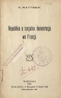 Republika a socjalna demokracja we Francji