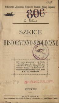 Szkice historyczno-społeczne