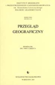 Przegląd Geograficzny T. 73 z. 4 (2001)
