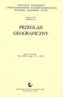 Przegląd Geograficzny T. 69 z. 1-2 (1997)