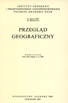 Przegląd Geograficzny T. 65 z. 1-2 (1993)