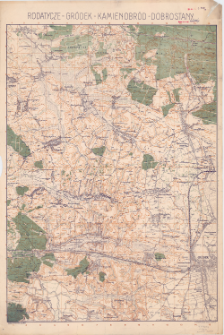 Rodatycze - Gr&oacute;dek - Kamieniobr&oacute;d - Dobrostany : [mapa topograficzna]
