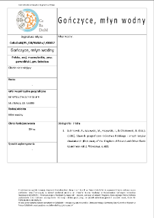 Gończyce, watermill