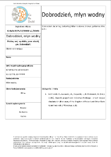 Dobrodzień, watermill