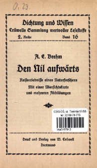 Den Nil aufw&auml;rts : Reiseerlebnisse eines Naturforschers