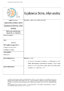 Kujakowice Dolne, watermill