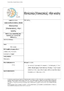 Kłonicznica, watermill