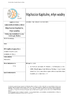 Mąchocice Kapitulne, watermill