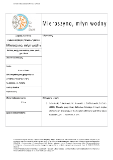 Mieroszyno, watermill