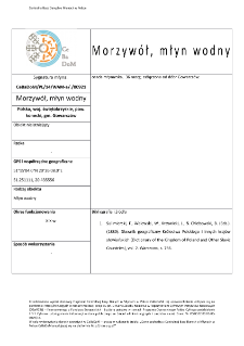 Morzywół, watermill