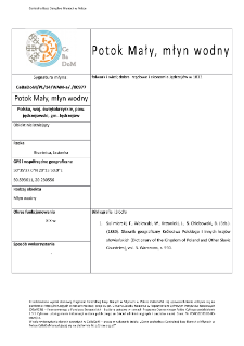 Potok Mały, watermill