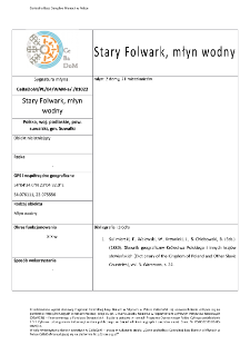 Stary Folwark, watermill