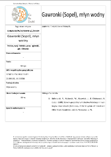 Gawronki (Sopel), watermill