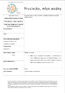 Prusiecko, watermill