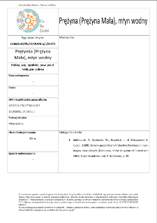 Prężynka (Prężyna Mała), watermill