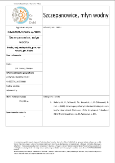 Szczepanowice, watermill