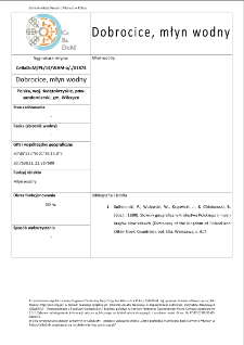 Dobrocice, watermill