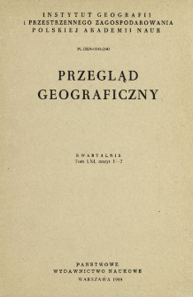 Przegląd Geograficzny T. 61 z. 1-2 (1989)